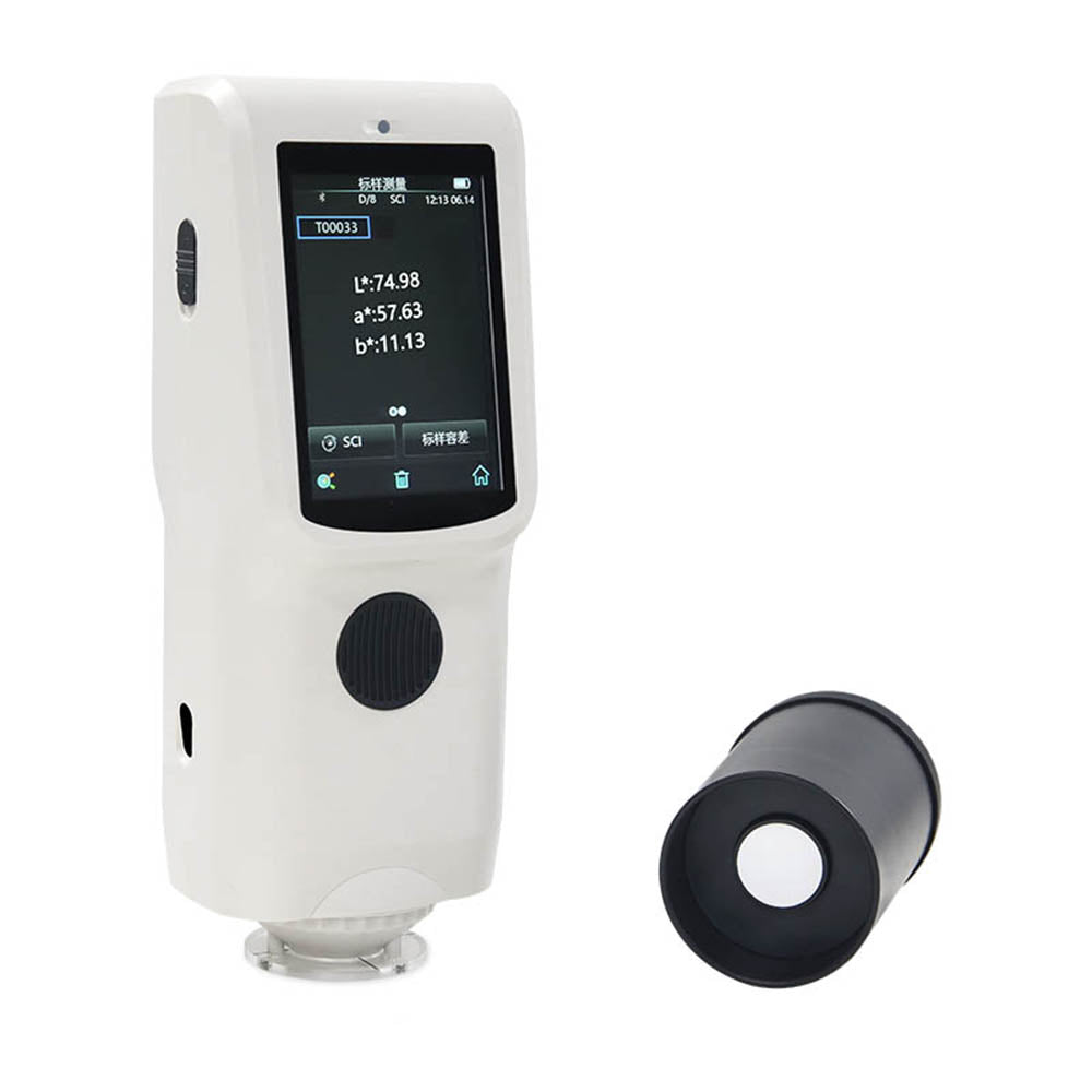 VTSYIQI Portable Spectrophotometer Color Spectrometer Analysis With D/8 SCI measurement calibre Ø4mm USB For Colour data analysis