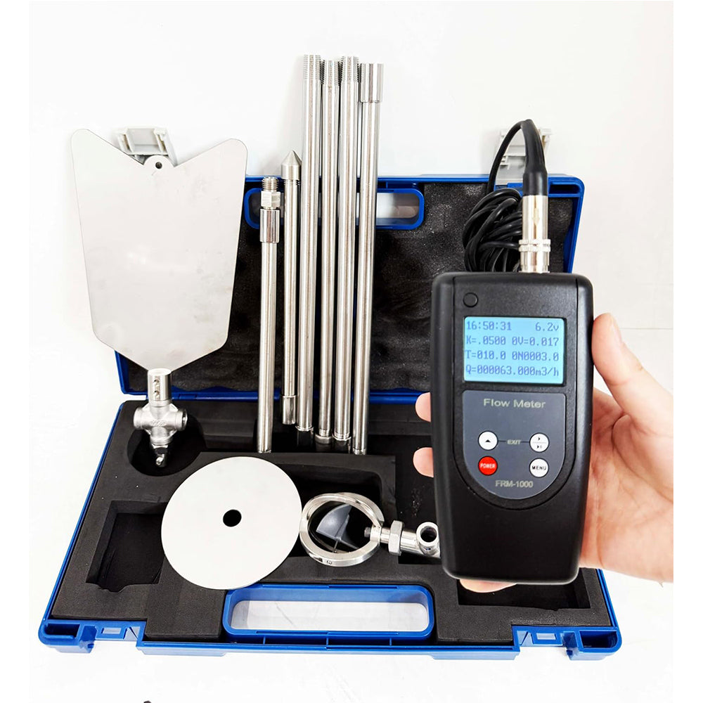 VTSYIQI Portable Water Velocity Meter River Velocity Meter Water Speed Tester with Speed Range 0.01-10.00 m/s Measurement Error ≤1. 5% Pole Positioning Measurement Temperature Range -10°C-50°C