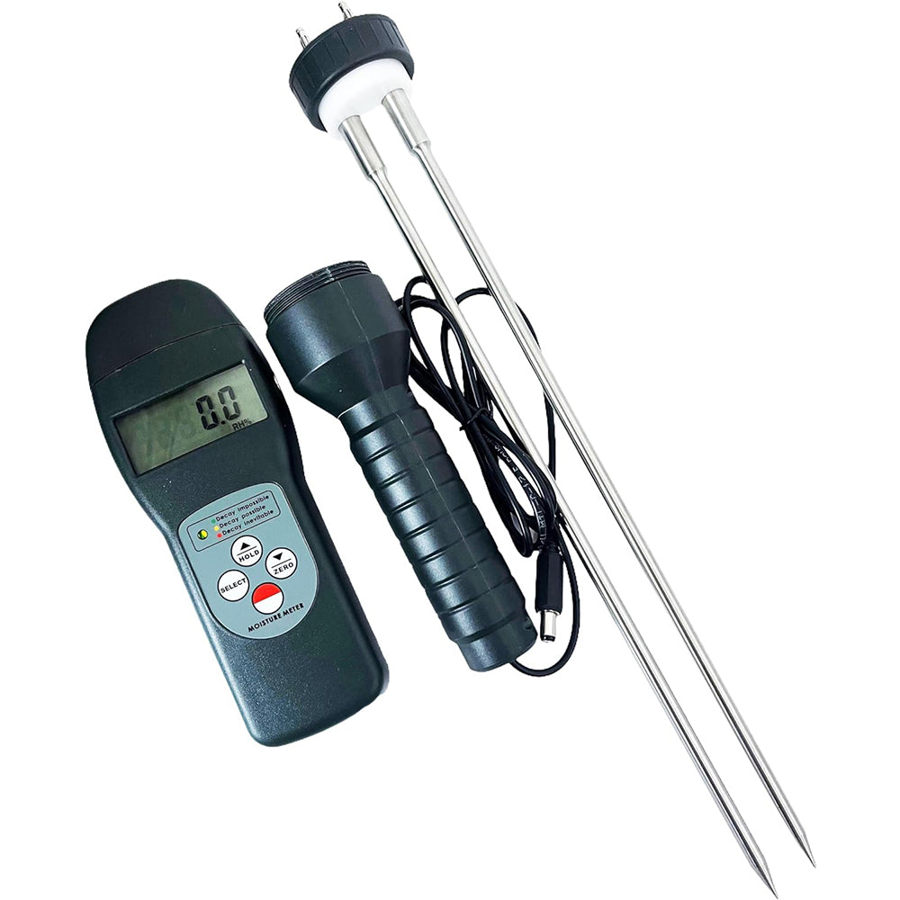 VTSYIQI Cocoa Bean Moisture Meter Cocoa Bean Moisture Tester with Measuring Range 0~24% Resolution 0.1 Accuracy ±0.5%N LCD Display for Measuring And Diagnosing Dampness In Cocoa