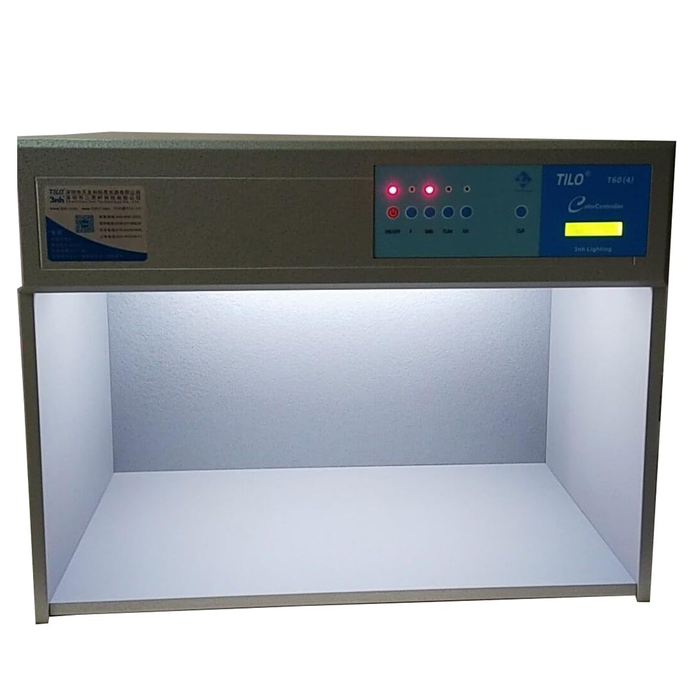 VTSYIQI Color Light Box 4 Color Assessment Cabinet Box with 4 Different Light Sources D65 TL84 F UV 2 Voltages for Choosing 110V or 220V Automatically Alternating Among Light Sources