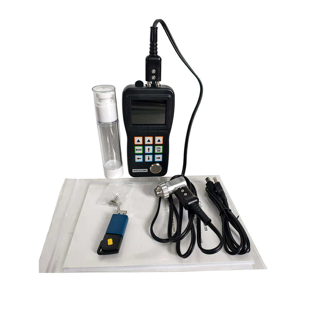 VTSYIQI Through Coating Ultrasonic Thickness Gauge with TC510 Probe Storage 100,000 Range P-E Measuring Range 0.60mm to 508mm/0.025" to 20.00" E-E 3.0mm to 20.0mm/0.118'' to 0.787''Storage Function