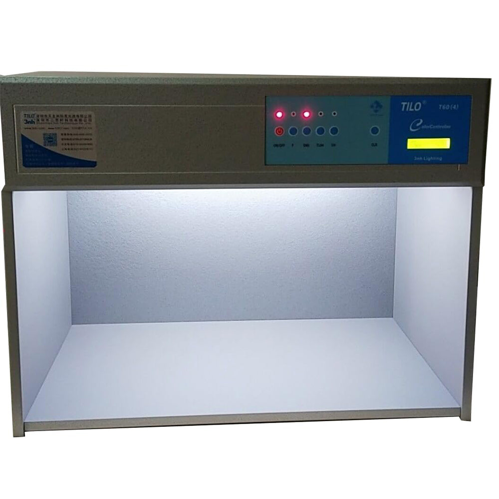 VTSYIQI Color Matching Light Box 4 Color Assessment Cabinet Box Color Viewing Box with D65 TL84 F UV Four Light Sources for The Graphic Arts Photographic Textile Dyeing Packaging Printing