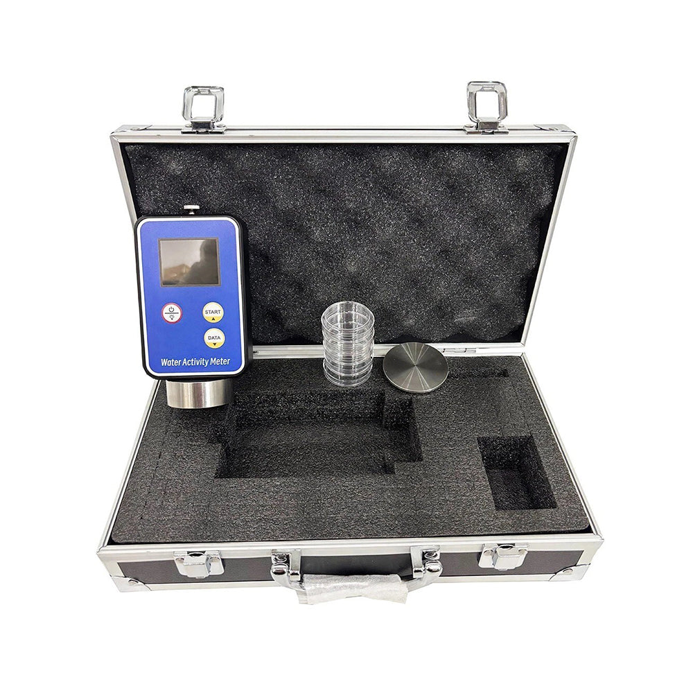 VTSYIQI Handheld Water Activity Meter Water Activity Monitor for Bread Milk Grain Vegetable Solid Liquid and Pasty Samples with Range 0.00-1.00aw Accuracy ±0.02aw Resolution 0.01 Data Memorized 99 Groups