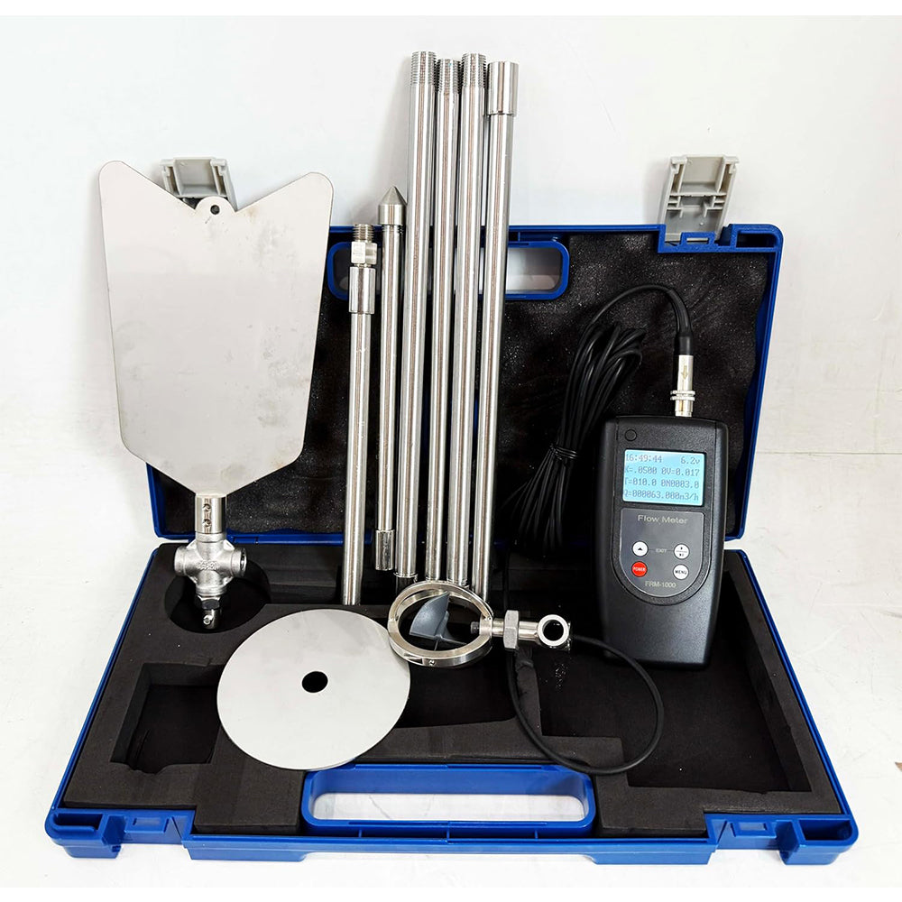 VTSYIQI Portable Water Velocity Meter Water Flow Rate Meter Stream Velocity Meter with LED Backlight Pole Positioning Measurement Method Speed Range 0.01-10.00 m/s Measurement Error ≤1. 5% Temperature Range -10°C-50°C