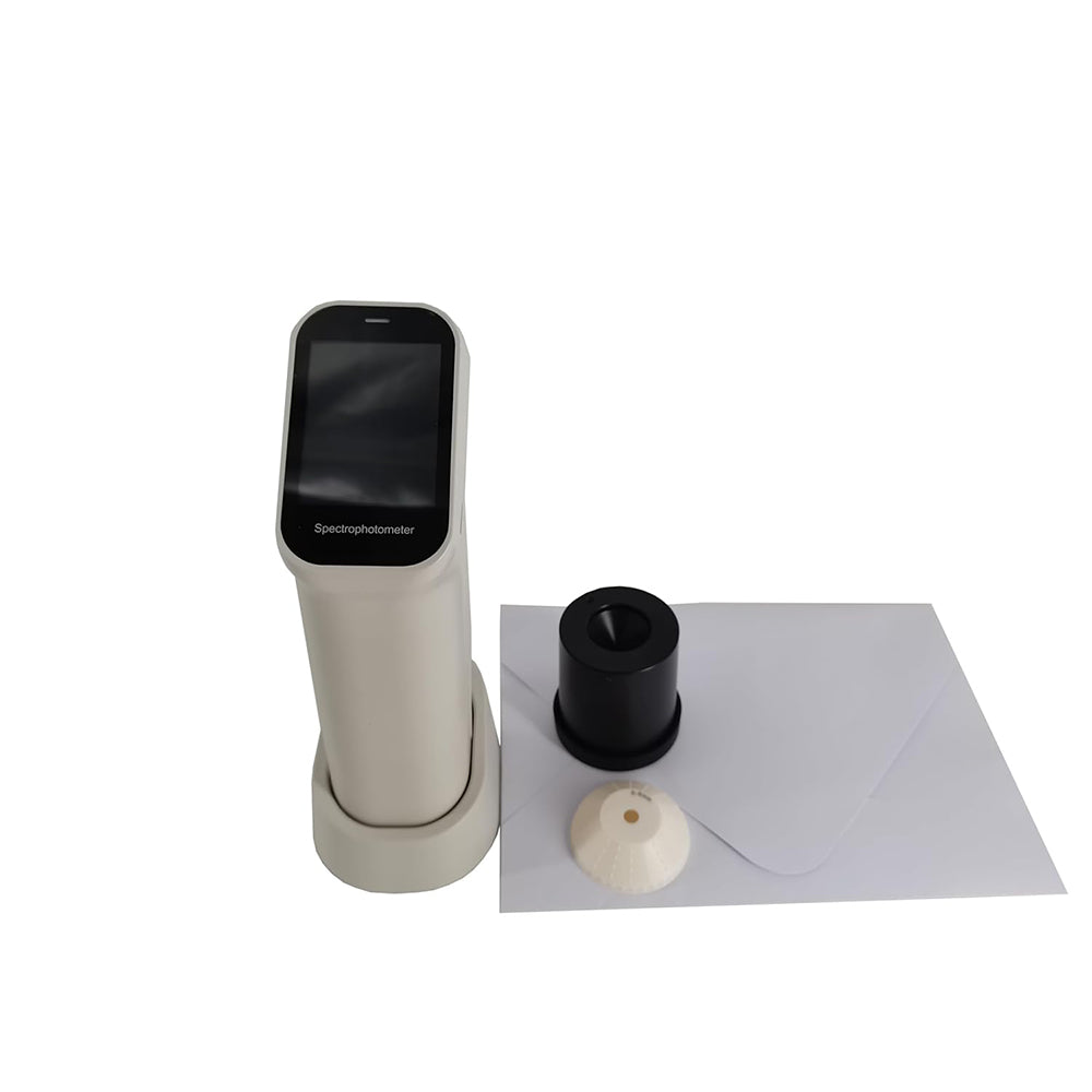 VTSYIQI Digital Colorimeter Color Meter Analyzer Touch Screen Color Measurement with Accuracy 0.01 Aperture 6mm Visual Observation Method D/8 SCI for Coating Ceramic Plastic Paint Test