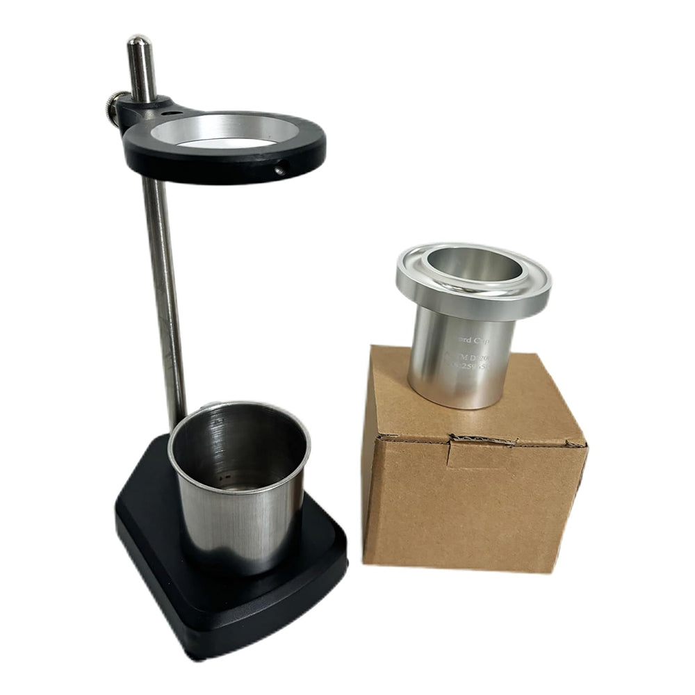 VTSYIQI Ford Flow Cup #5 Ford Viscosity Flow Cup Ford Cup with Stand Measuring Range 200-1200CST Outflow Time 25-105 sec Hole Diameter 5.20 mm ASTM D 1200, D333, D365 Standard