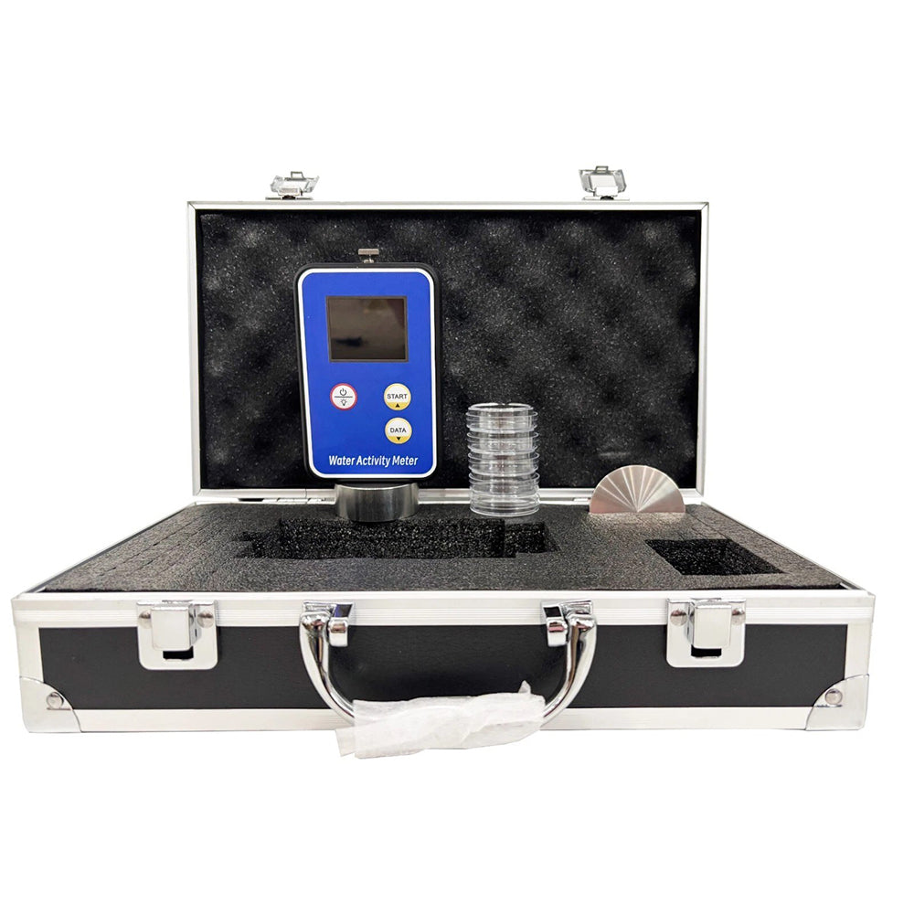 VTSYIQI Water Activity Analyzer Lab Water Activity Meter with Range 0.00-1.00aw Data Memorized 99 Groups Large LCD Display Automatic Power Off Function Accuracy ±0.02aw Resolution 0.01