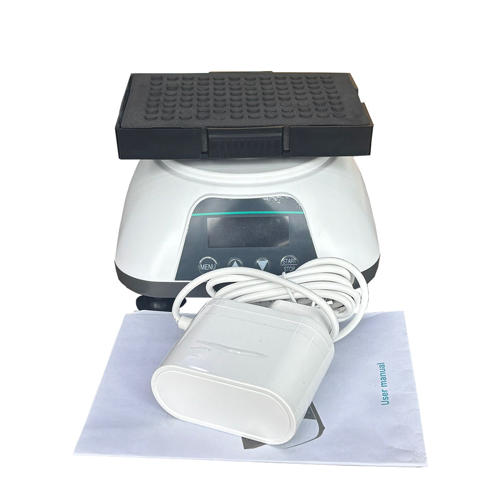 VTSYIQI Microplate Mixer Digital Microplate Oscillator Shaker with Horizontal Gyration Amplitude 4mm Dandling Range 96-well Plate/ ELISA Plate/Cell Culture plate * 1 for Cell and Molecular Biology Microbiology Immunology and Other Fields