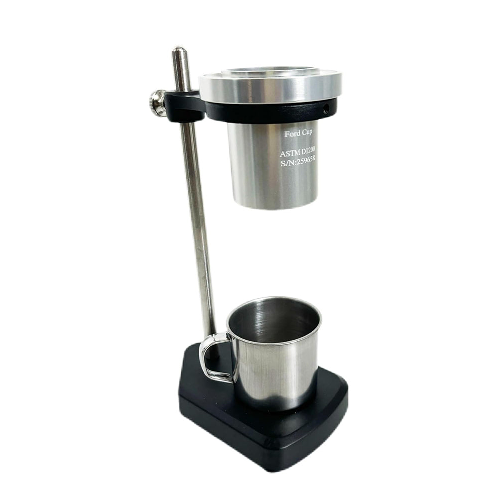 VTSYIQI Ford Flow Cup NO.4 Paint Viscosity Cup with Stand Cup Volume 100±1ml Hole Diameter 4.10mm Measurement Range 70-370 CST High Quality Aluminum Cup ASTM D 1200 Standard