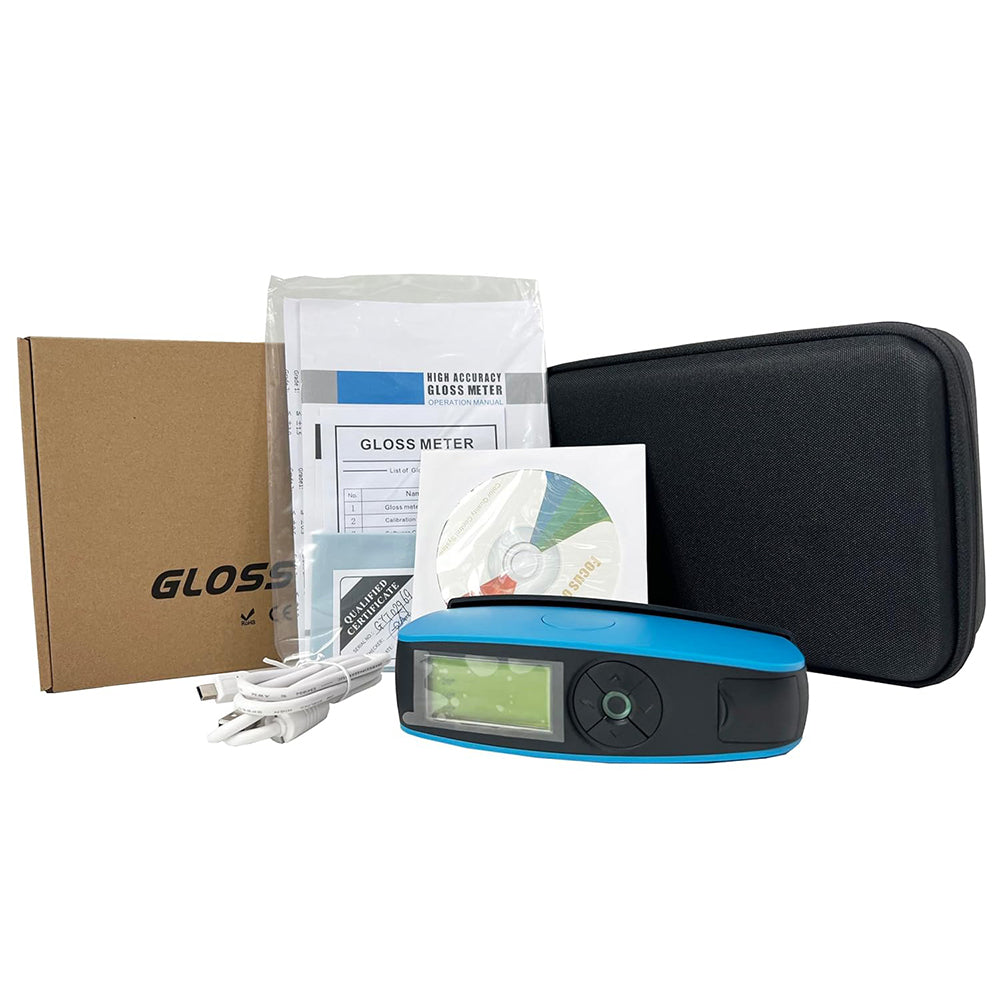 VTSYIQI 20°/60°/85° Multi-angle Gloss Meter Multi-angle Gloss Meter with Measuring Time 0.5S Large Storage To Save Over 35000 Data Division Value 0.1GU Repeatability 0~100GU:±0.2GU;100~2000GU:±0.2%GU