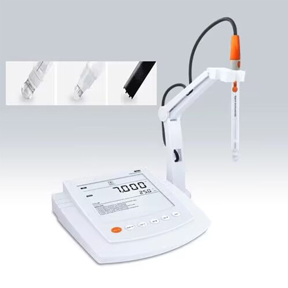 VTSYIQI Benchtop pH/Conductivity Meter Multiparameter Water Quality Analyzer with Conductivity Standard Solutions Conductivity Range 0 to 20.00,200.0,2000 µS/cm,20.00,200.0 mS/cm Accuracy ±0.5% F.S. for Measuring pH mV Conductivity TDS