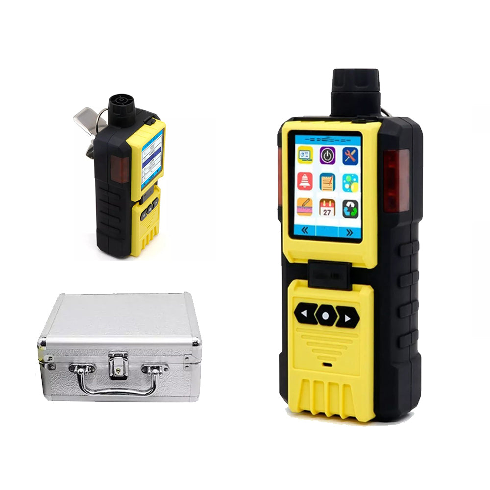 VTSYIQI Portable NO2 Gas Detector Nitrogen Dioxide Gas Analyzer with Built-in Pump Measuring Range from 0 to 20ppm L-alarm 5ppm H-alarm 10ppm Resolution 0.1ppm Accuracy ≦±5% F.S. 1200pcs Data Records for Detecting Gas in Many Industries