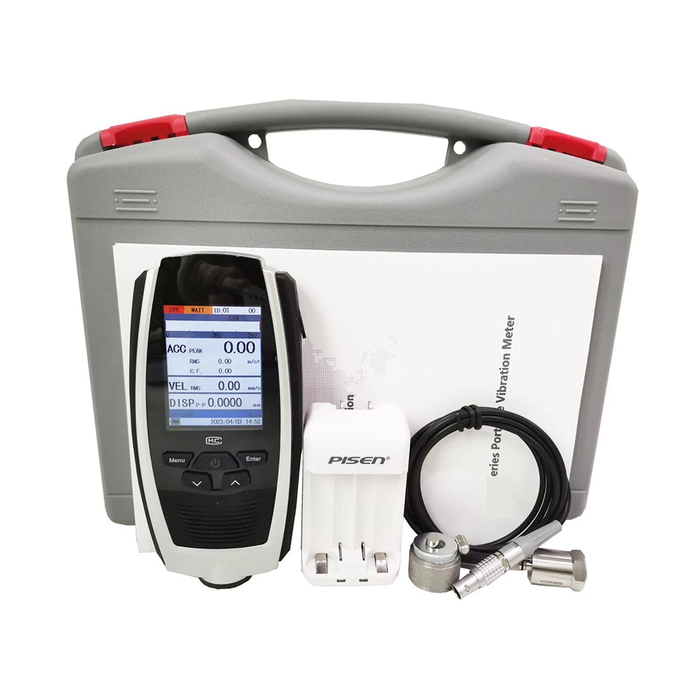 VTSYIQI Vibration Analyzer Vibrometer with Measure Range Acceleration(0.1~392) m/s Velocity(0.01~80) cm/s Displacement(0.001~10) mm FT Spectral Line Number 200 400 800 1600 3200 5 Level Low-Pass Elliptic Filter