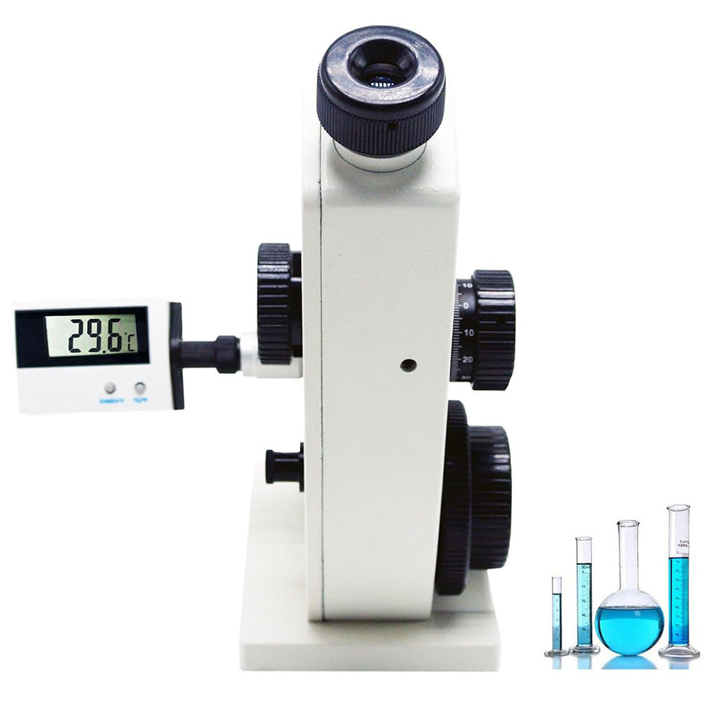 VTSYIQI Monocular Abbe Refractometer Lab Refractometer with Accuracy ±0.0002 Measuring Range 1.3000-1.7000 nD 0.0-95% Brix Optical Equipment for The Field Of Sugar Beverage Petroleum Food Chemical