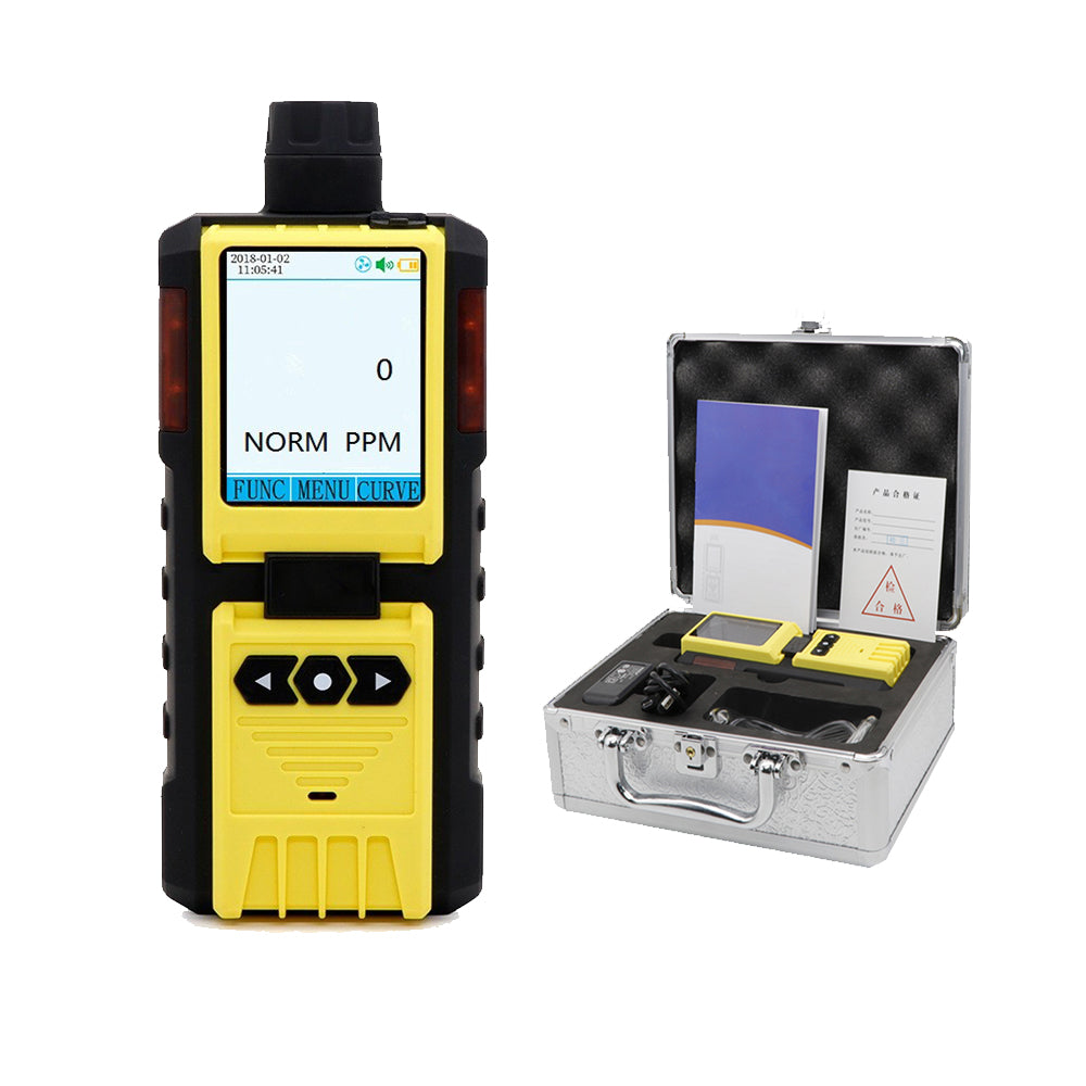 VTSYIQI C2H4O Gas Detector Portable Ethylene Oxide Detector with Measuring Range 0-100ppm Resolution 0.1ppm L-Alarm 10ppm H-Alarm 20ppm Gas Pump Sampling Method High-sensitivity Sensor Accuracy ≦±3% F.S.