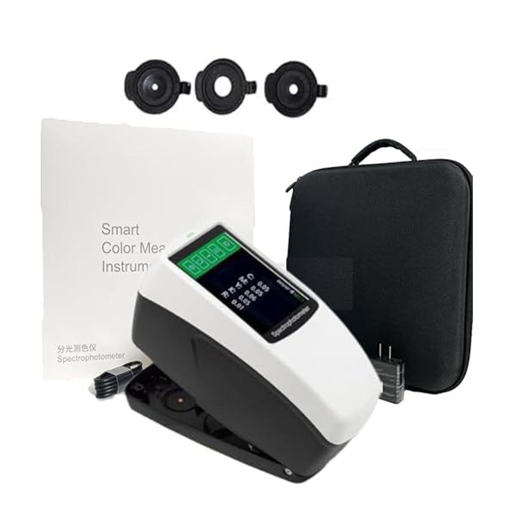 VTSYIQI Digital Spectrodensitometer Color Spectro Density Meter Spectrodensitometer Tester with Three Caliber 11mm 5mm 3mm Accuracy 0.01 30 Test Parameters Mass Storage