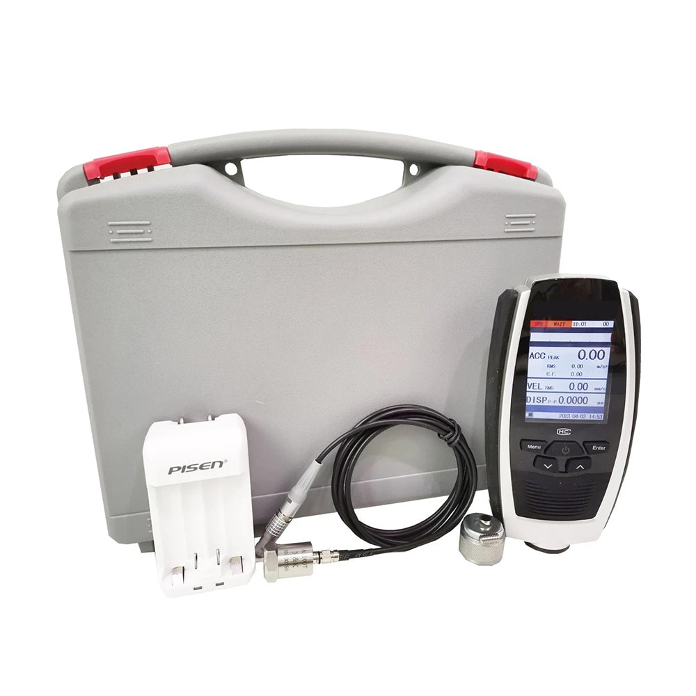VTSYIQI Digital Vibration Meter Vibration Instrument with Frequency Range Acceleration10Hz~10kHz Velocity 10Hz~1kHz Displacement 10Hz~500Hz Measure Range Acceleration(0.1~392) m/s Velocity(0.01~80) cm/s Displacement(0.001~10) mm