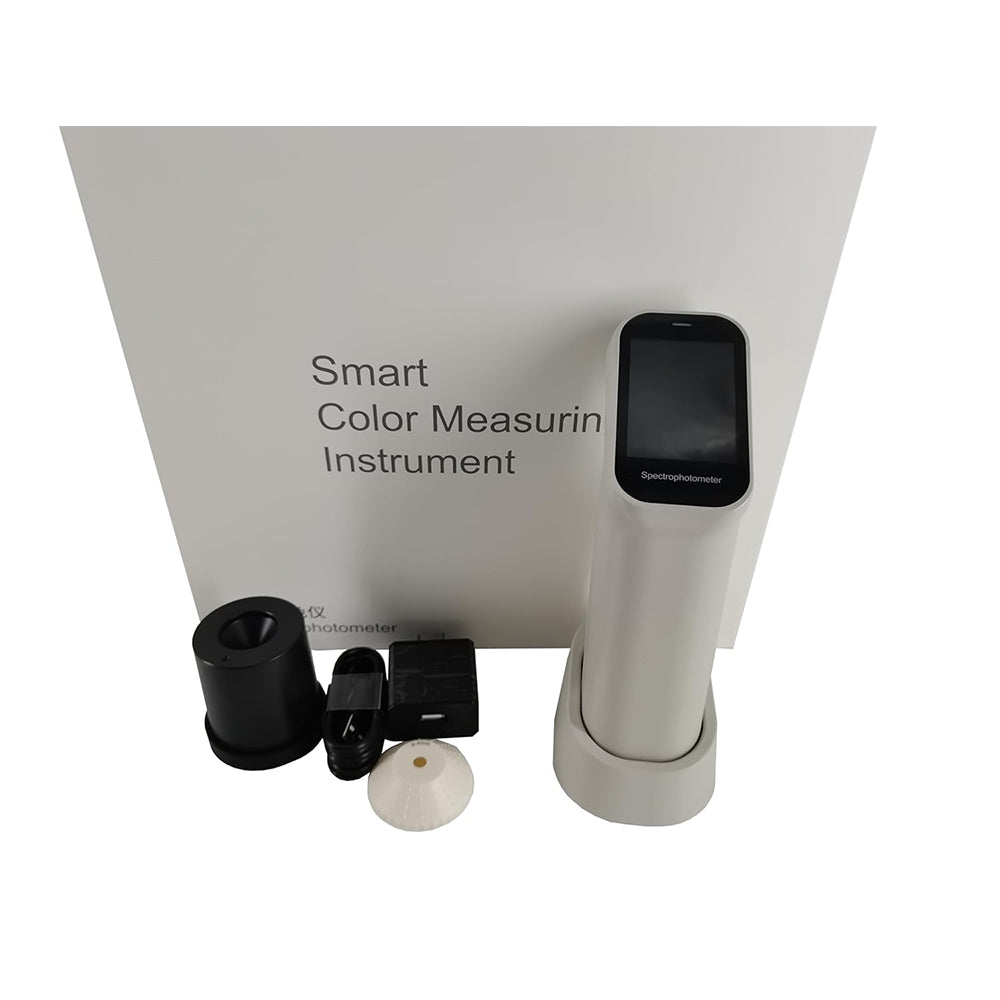 VTSYIQI Digital Color Analyzer Colorimeter Color Meter Touch Screen Colorimeter for Coating Ceramic Plastic Paint Measurement with Aperture 6mm Visual Observation Method D/8 SCI Observer 2° 10°
