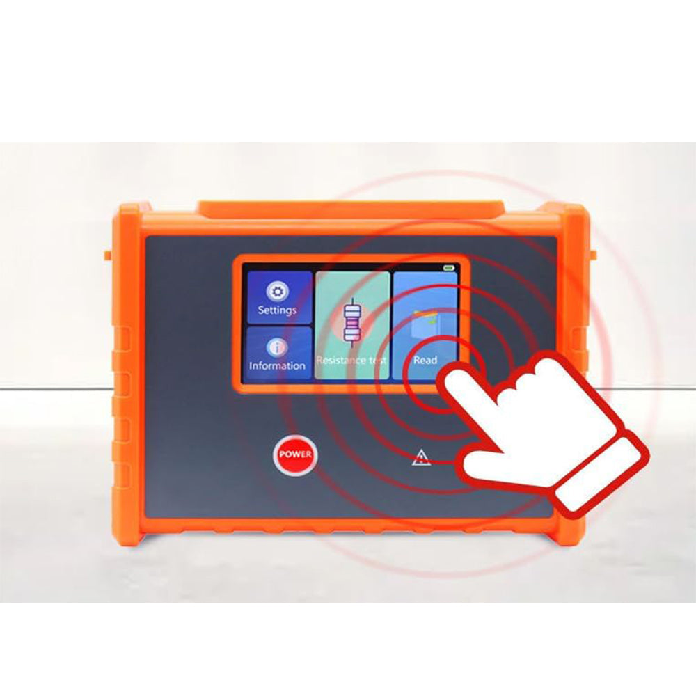 VTSYIQI Transformer DC Resistance Meter Transformer Winding DC Resistance Tester with 500 Groups Data Storage Resistance Range 10.0uΩ-50.00KΩ Touch Screen Test Current 10A 5A 1A 0.1A 10mA 1mA Resolution 0.1 uΩ USB Interface