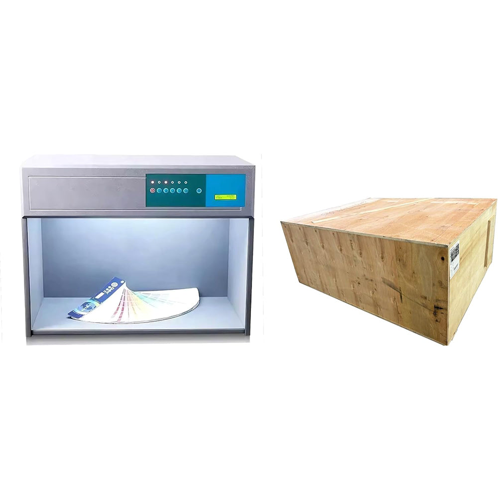VTSYIQI Color Matching Cabinet Color Assessment Cabinets Light Box with 4 Light Sources D65 TL84 F UV Voltage 110V or 220V