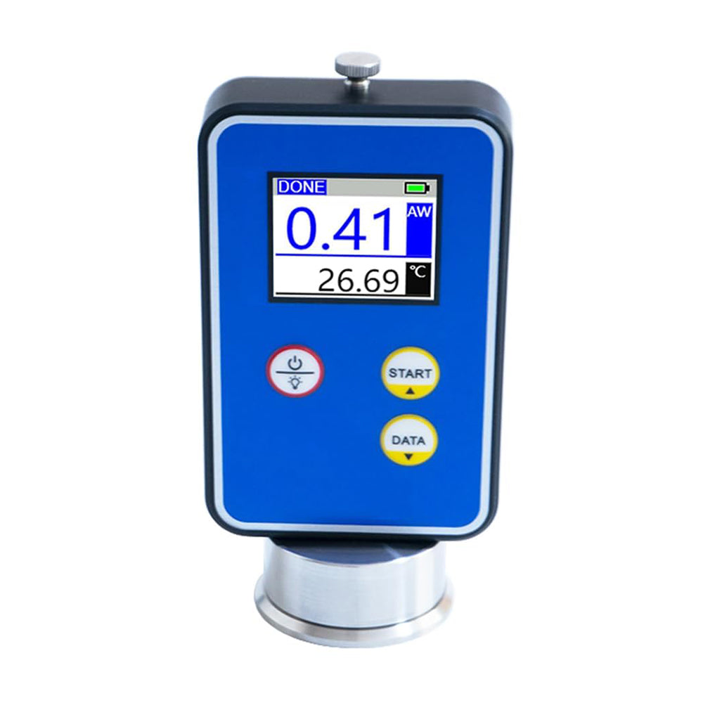 VTSYIQI Water Activity Meter Water Activity Instrument with Range 0.00-1.00aw Accuracy ±0.02aw Resolution 0.01 Data Memorized 99 Groups Large LCD Display Automatic Power Off Function for Bread Milk Grain Vegetable Etc