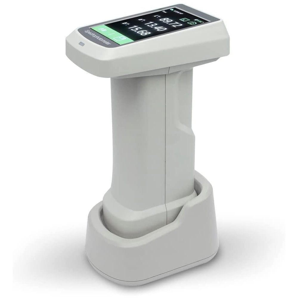 VTSYIQI Handheld Spectrophotometer Touch Screen Spectrophotometer with Excellent Repeatability dE*ab≤0.02 Display Accuracy 0.01 Three Calibers for Printing Paint Textiles Color Spectrometer Analysis