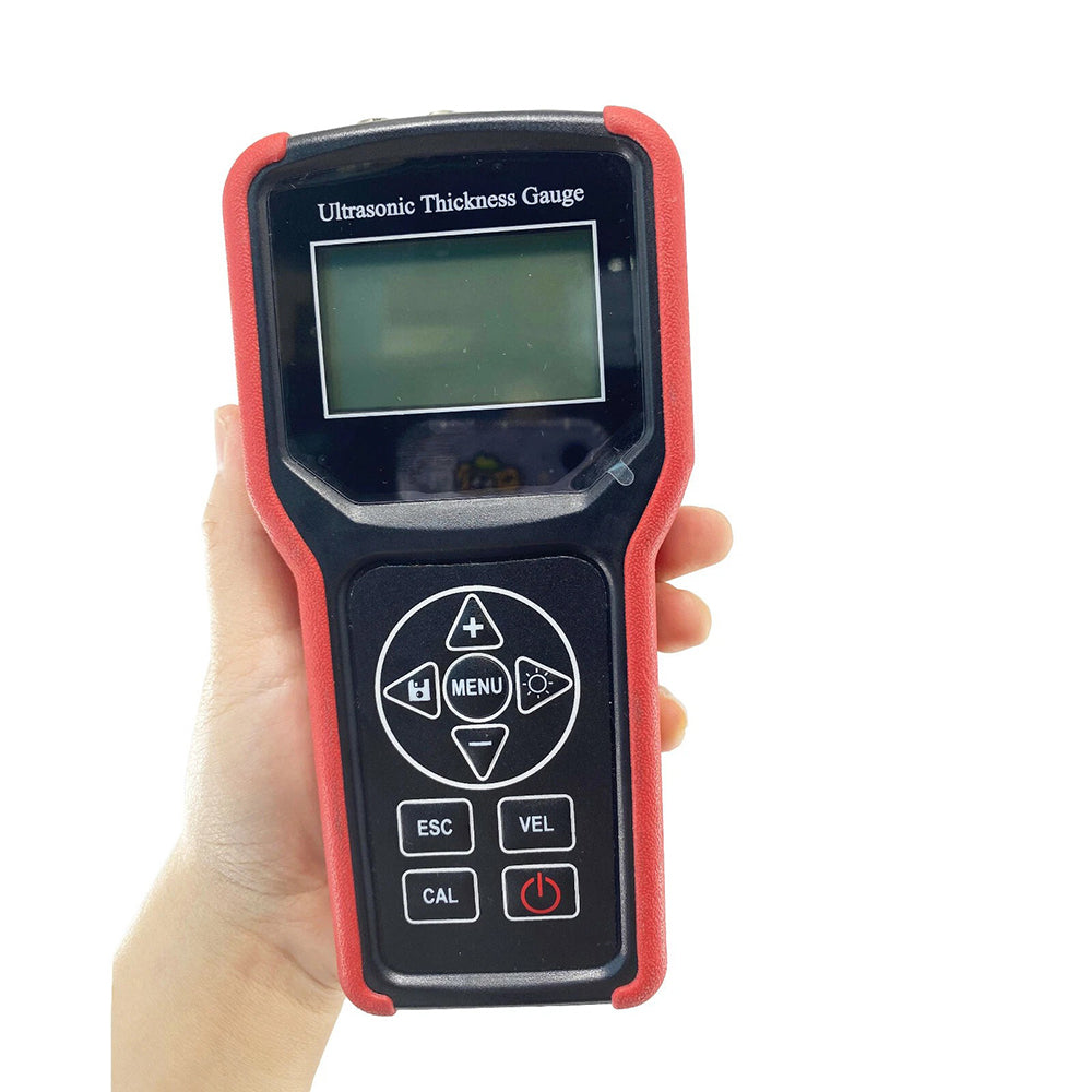 VTSYIQI Ultrasonic Thickness Testing Equipment for Metal (Such As Steel Cast Steel Aluminum) Plastic Glass Fiber Etc with Memory 700 Group Measuring Range 0.75 to 400 mm/0.03 to 15.74 Inch Resolution 0.1mm/0.01mm