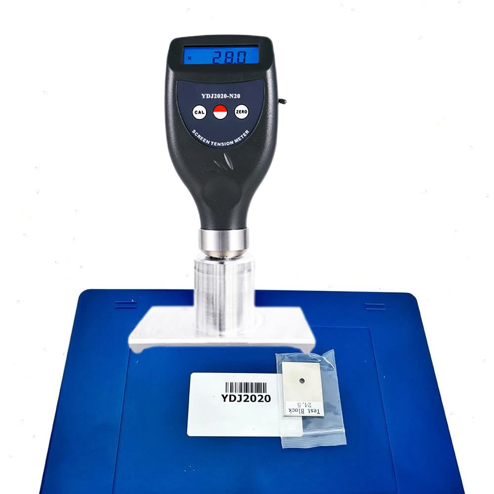 VTSYIQI Screen Tension Tester Digital Silk Screen Tension Tester with High Accuracy Resolution 0.1 Measurement Range 7~20N/cm Display Range 0~25N/cm Automatic Identification LCD Digital Display Eliminating Reading Error