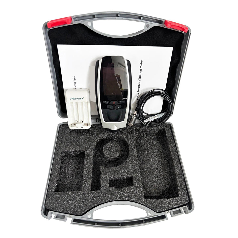 VTSYIQI Handheld Vibration Analyzer Vibrometer with 5 Level Low-Pass Elliptic Filter FT Spectral Line Number 200 400 800 1600 3200 Measure Range Acceleration(0.1~392) m/s Velocity(0.01~80) cm/s Displacement(0.001~10) mm