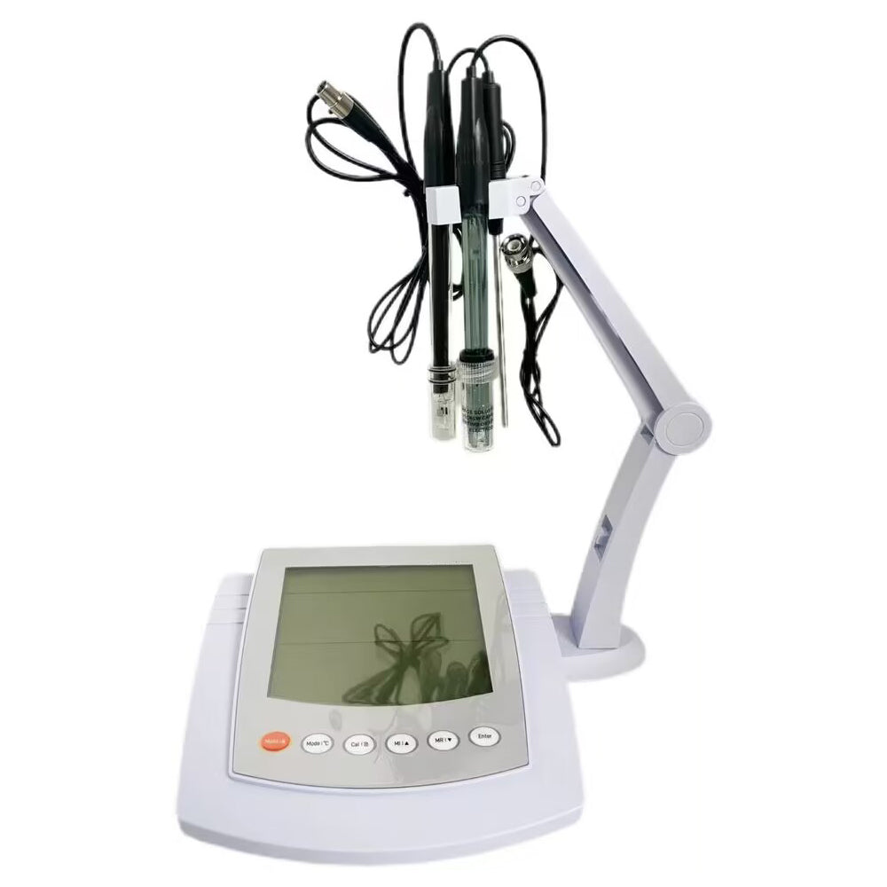 VTSYIQI Laboratory Multiparameter Water Quality Meter Analyzer with Conductivity Standard Solutions Conductivity Range 0 to 20.00,200.0,2000 µS/cm,20.00,200.0 mS/cm Automatic Temperature Compensation for Measuring pH mV Conductivity TDS