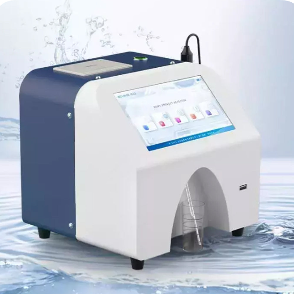 VTSYIQI Ultrasonic Dairy Analyzer Milk Analyzer Tester with Thermal Printer USB Interface for Fat Protein Lactose Non-fat Solid Density Water Content Ice Point Ash Milk Temperature pH Value Conductivity Detect