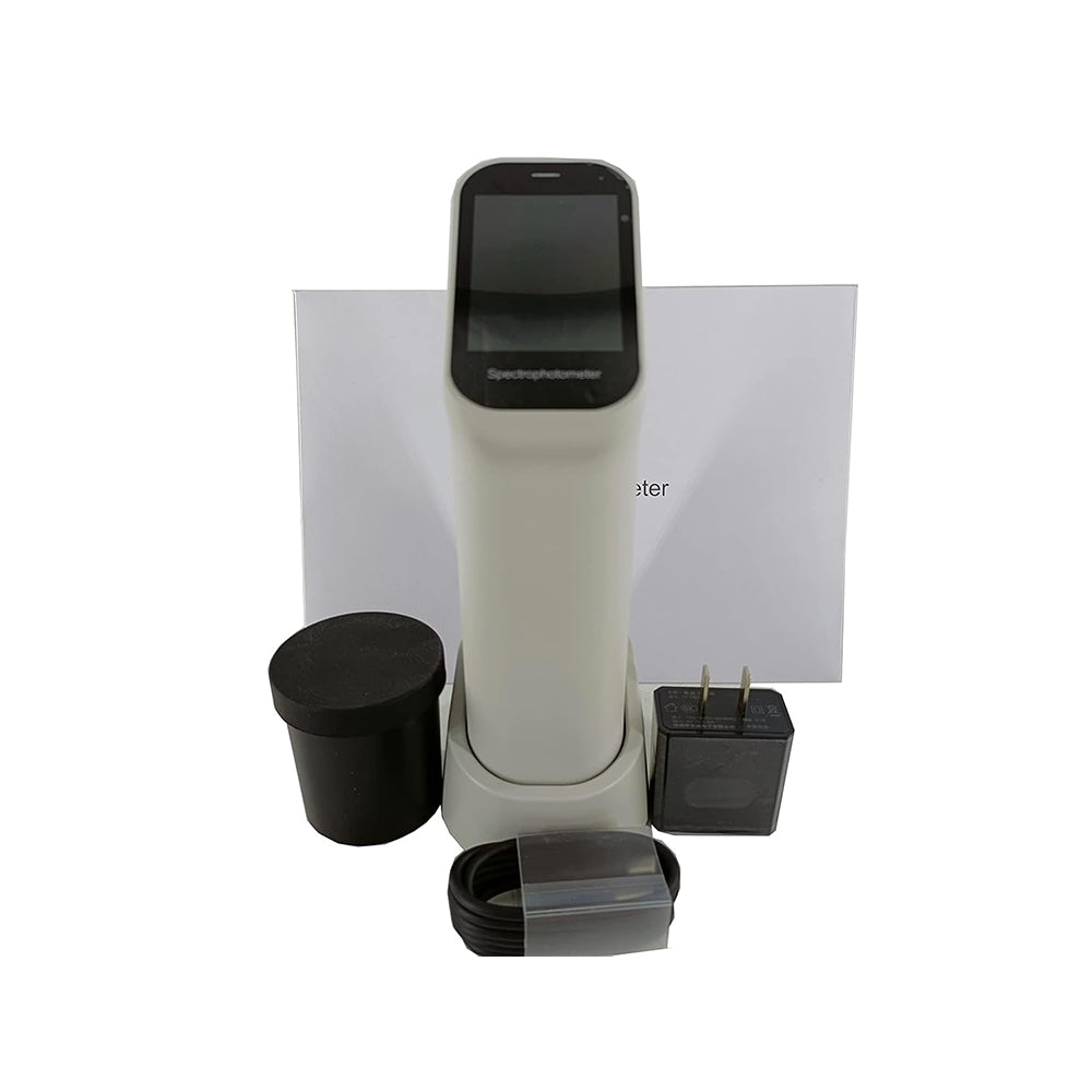 VTSYIQI Handheld Colorimeters Color Meter Color Measurement Tool with Aperture 6mm Visual Observation Method D/8 SCI Wavelength Range 400-700nm Reflectance Determination Range 0-200% for Coating Ceramic Plastic Paint Measurement