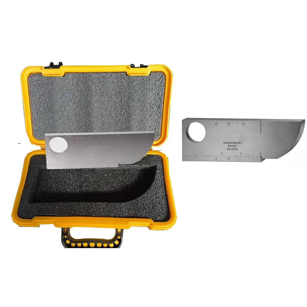 VTSYIQI Ultrasonic Flaw Detector Calibration Test Block with Hole Diameter 3mm 1018 Carbon Steel Standard ISO2400-2012 for Ultrasonic Flaw Detection