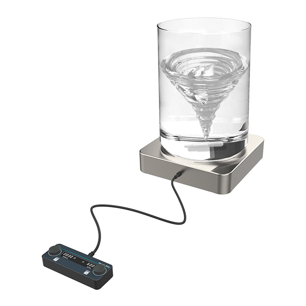 VTSYIQI High Capacity Magnetic Stirrer Large Volume Magnetic Stirrer 100L with Pan Size 400*400mm RPM Range 100-600rpm Speed Accuracy 10rpm Control mode LCD+Knob Timing Range 1min-24h Brushless Motor