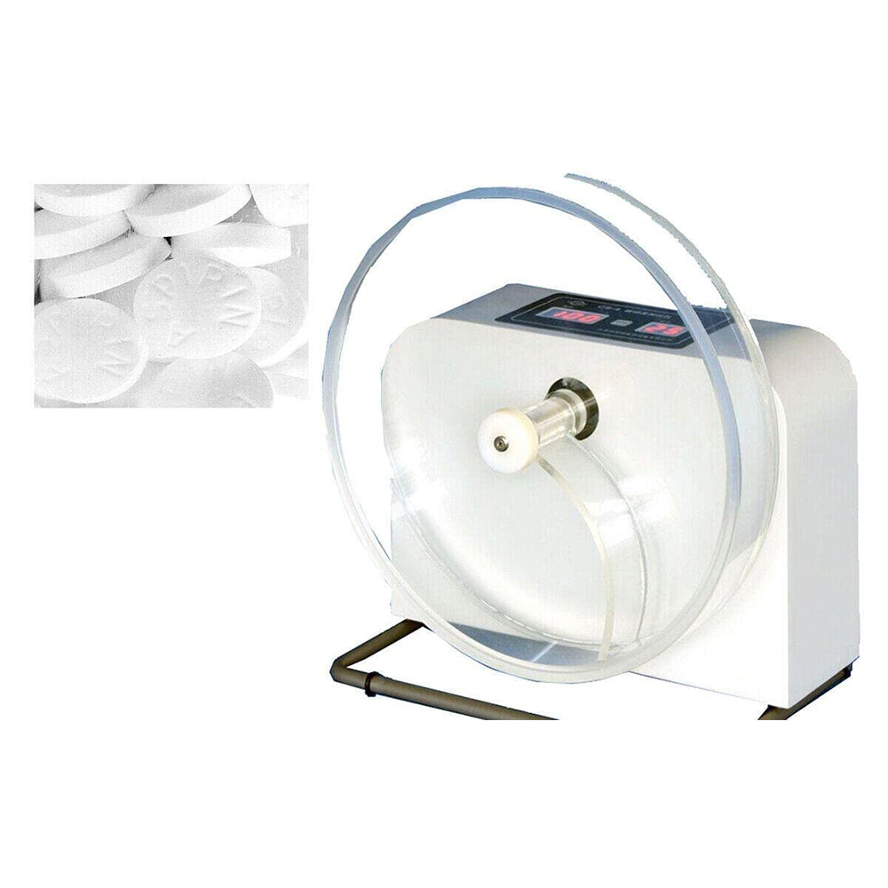 VTSYIQI Friability Tester Tablet Friability Test Machine with Single-Channel Single-tub Depth of Turntable Cylinder 39mm Automatic Detection Inner Diameter of Turntable Cylinder Φ286mm Drug Drop Height 156MM