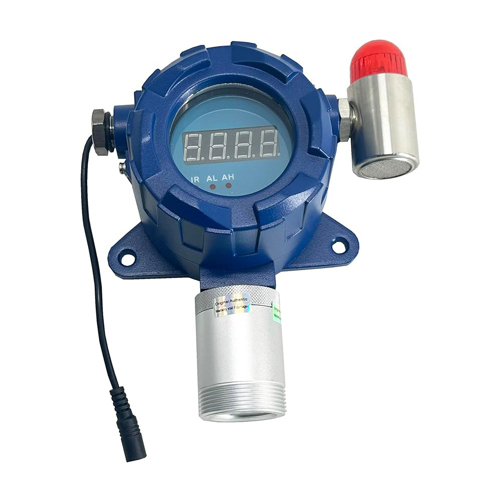 VTSYIQI NOX Gas Detector Nitrogen Oxide Detectors with Measuring Range 0 to 20ppm Resolution 0.01ppm Infrared Remote Control Sound & Light Alarm Electrochemical Principle Standard 4-20mA and RS485 Output Full Software Auto-Calibration Function