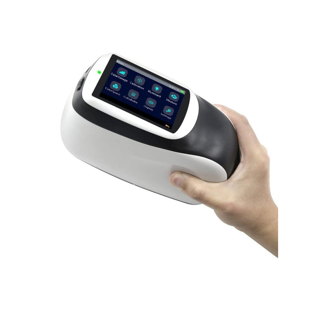 VTSYIQI Multi Angle Spectrophotometer 15 45 110 Degrees Spectrophotometer with Measuring Angles 15° 45° 110° Touch Screen Repeatability 0.04 Large Capacity Data Storage Spectrophotometric Mode Concave Grating Measurement Range 0~600%