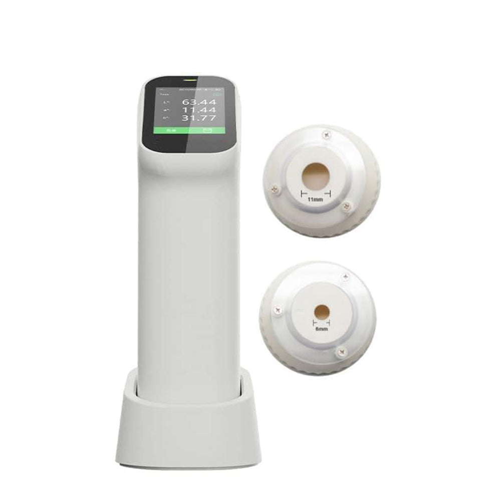 VTSYIQI Portable Colorimeter Touch Screen Color Meter Analyzer Color Measurement with Camera Function Accuracy 0.01 Aperture 6mm 11mm Visual Observation Method D/8 SCI for Coating Ceramic Plastic