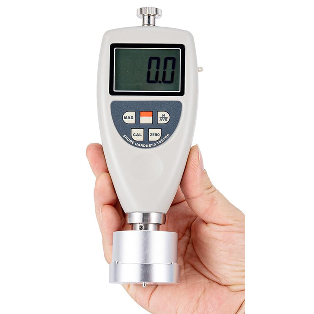 VTSYIQI Portable Textile Hardness Tester Digital Textile Hardness Tester with Indenter Ball 10mmΦ Display Range 0~100H Depth Of Indentation 0~2.5mm Scale Diameter 1mm Working Face Flat 45mmΦ for Very Loosely Wound Bobbins of Thick Yarns