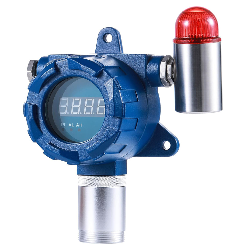 VTSYIQI Formaldehyde Gas Detector CH2O Gas Monitor with Measuring Range 0-10ppm Resolution 0.01ppm Sound & Light Alarm Standard 4-20mA and RS485 Output Wall-Mounted Installation