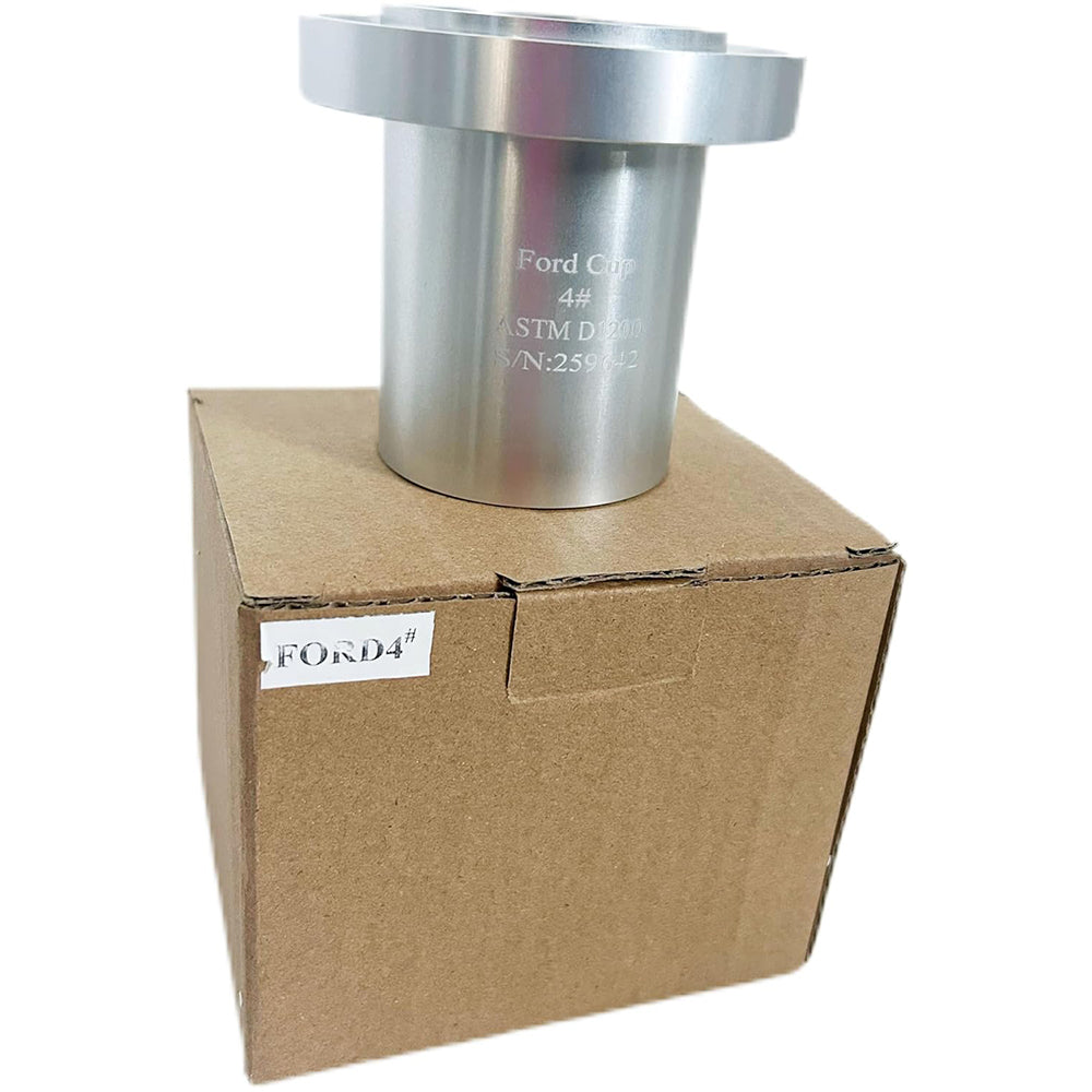 VTSYIQI Ford Cup NO.4 Ford Cup Viscosity Testing with Measuring Range 70-370 CST Outflow Time 20-105 sec Hole Diameter 4.10 mm ASTM D 1200 Standard Cup Volume 100±1ml for Measuring Thicker Fluids and Mixtures