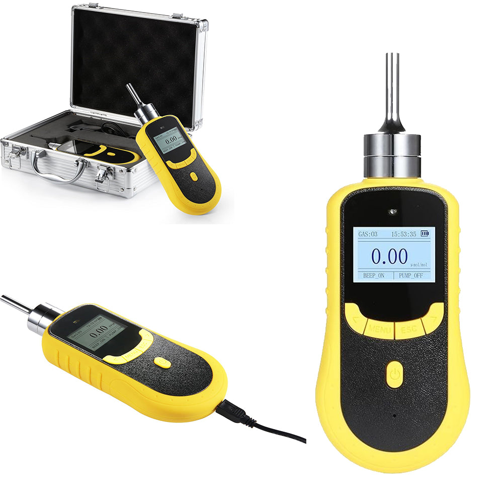 VTSYIQI Phosphine Gas Detector PH3 Gas Detector with Resolution 0.01ppm Accuracy ≤±3% F.S.Measuring Range 0 to 5ppm Principle Electrochemical Automatic Data Storage Over 100,000 Sets of Stored Data USB Data Transmission