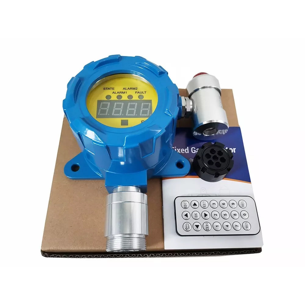 VTSYIQI Fixed CL2 Gas Detector Chlorine Gas Alarm with Resolution 0.1ppm Measruing Range 0 -20ppm Output Current 4-20mA Wall-mounted Installation Method