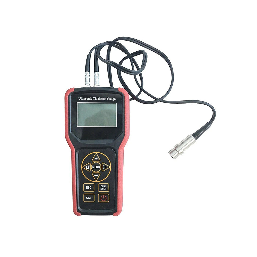 VTSYIQI Multi-Mode Ultrasonic Thickness Gauge Meter Through Paint Coating Ultrasonic Thickness Tester with Measuring Range PE Model 0.75 to 400 mm EE Model 0.75 to 25mm Sound Velocity (1000~9999) m/s Resolution 0.1mm/0.01mm