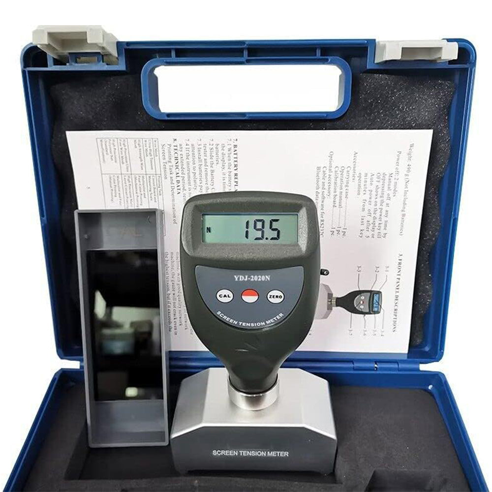 VTSYIQI Digital Screen Tension Meter Silk Screen Steel Mesh Tension Meter with Fiducial Error 5% Display Range 0~50N/cm Measurement Range 7~40N/cm Resolution 0.1 High Accuracy for Screen Printing and Screen Stencil Measurement
