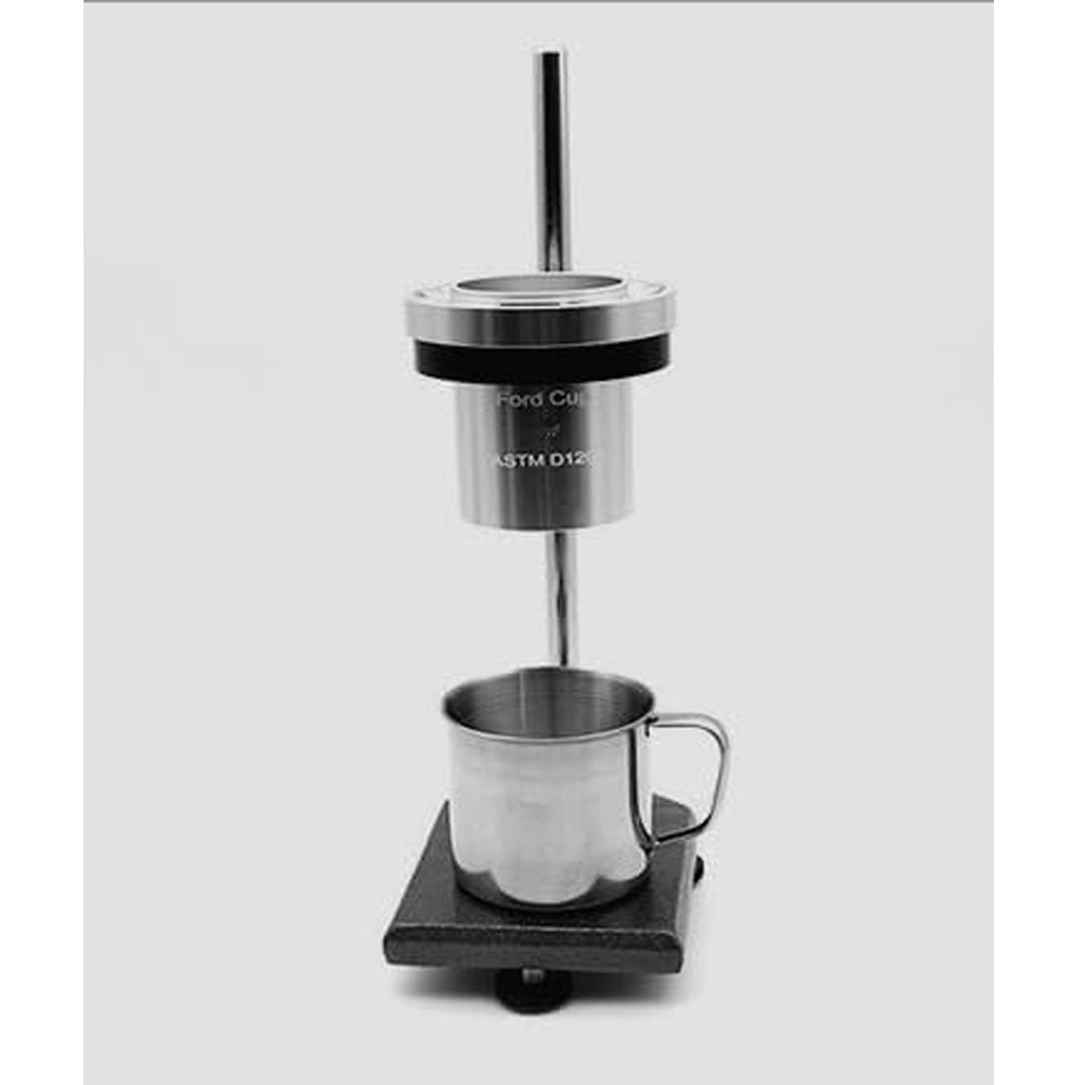 VTSYIQI Ford Viscosity Flow Cup NO.6 Ford Cup with Stand with Hole Diameter 6.00mm Cup Volume 100±1ml Measuring Range 200-1300cSt Outflow Time 20-105 sec ASTM D 1200 Standard