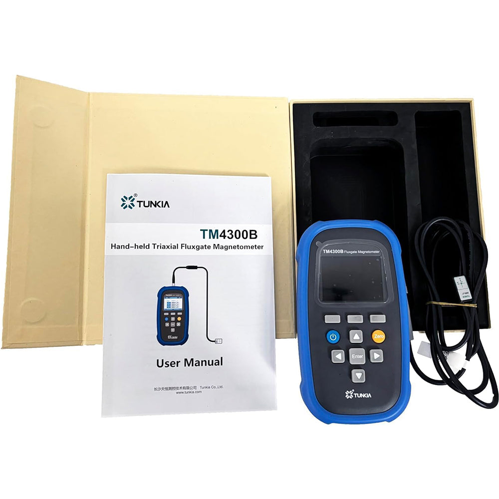 VTSYIQI 3 Axis Fluxgate Magnetometer Weak Magnetometer Three Axis Fluxgate Magnetometer with Resolution 10nT Range 0 to 500μT Class 2 Linearity: ± 0.5% 5-Digits Display for Fragmentation Processing Security Check