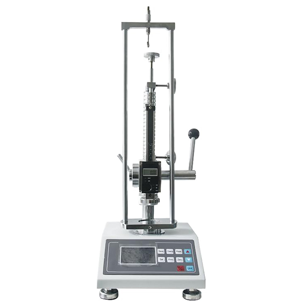 VTSYIQI 200N Spring Tester Spring Compression Tester with Minimum Resolution 0.01N/0.001KG/0.001Lb Measurable Maximum Free Length of Spring 150mm Platen Diameter 48mm Maximum Test Machine Load 200N/20KG/45Lb High Precision and High Resolution