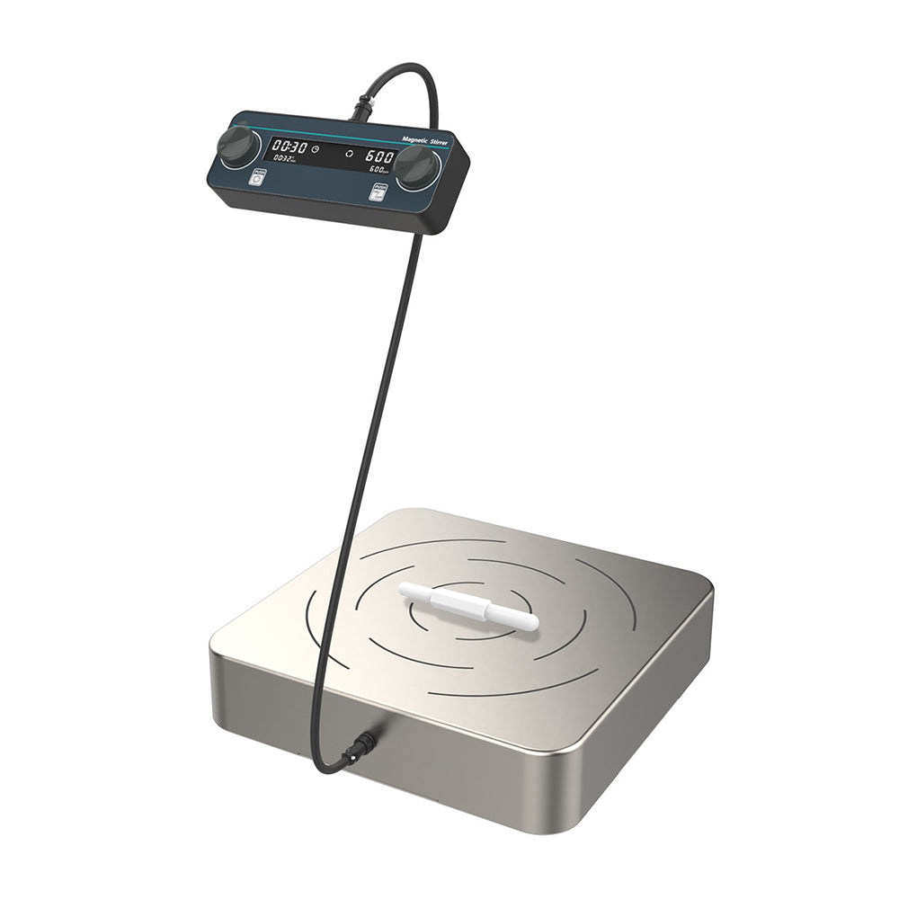 VTSYIQI Large Capacity Magnetic Stirrer 100L Magnetic Stirrer with Max Stirring Capacity 100L RPM Range 100-600rpm Speed Accuracy 10rpm Control mode LCD+Knob Brushless Motor Pan Size 400*400mm