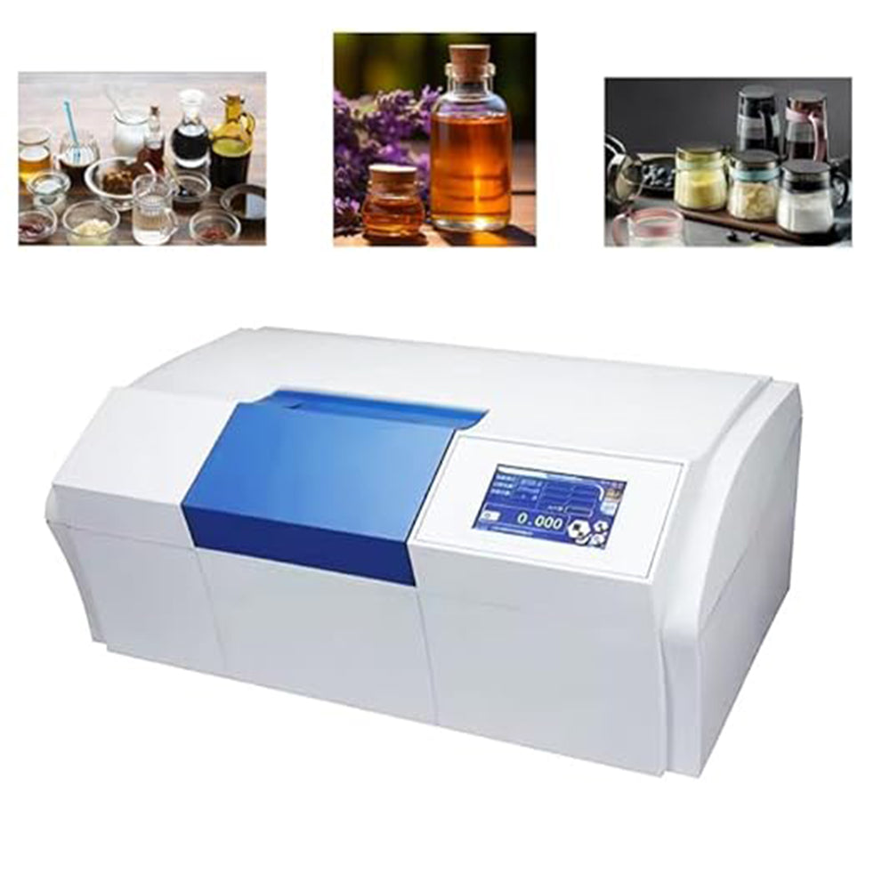 VTSYIQI Digital Polarimeter Automatic Polarimeter Touch Screen Polarimeter with Minimum Indicating Value 0.001° USB Interface Test Tubes 100mm / 200mm (Regular) Accuracy±(0.01+measuring value ×0.05%)°(Optical Rotation)